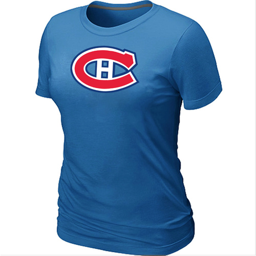 NHL Montr¨¦al Canadiens Big & Tall Women's Logo L.blue T-Shirt