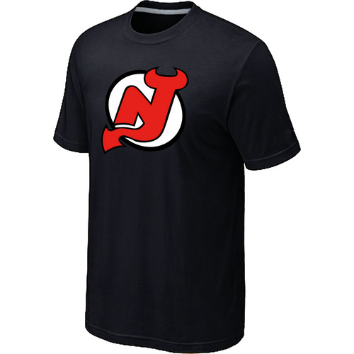 NHL New Jersey Devils Big & Tall Logo Black T-Shirt