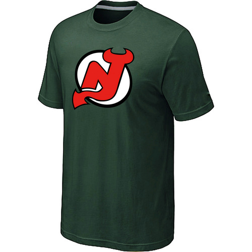 NHL New Jersey Devils Big & Tall Logo D.Green T-Shirt - Click Image to Close