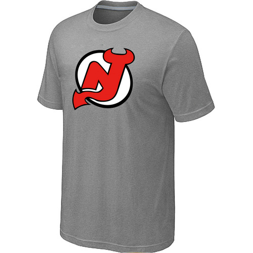 NHL New Jersey Devils Big & Tall Logo L.Grey T-Shirt