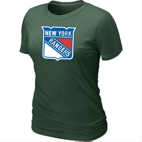 NHL New York Rangers Big & Tall Women's Logo D.Green T-Shirt