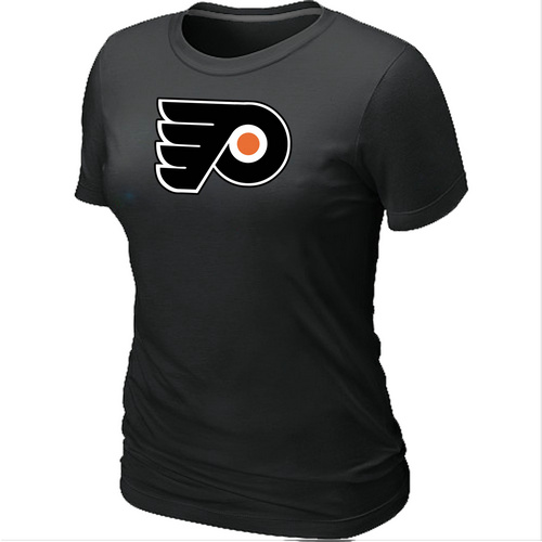 NHL Philadelphia Flyers Big & Tall Women's Logo Black T-Shirt