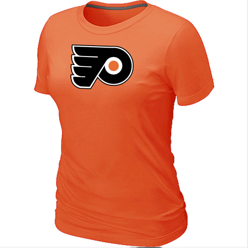 NHL Philadelphia Flyers Big & Tall Women's Logo Orange T-Shirt