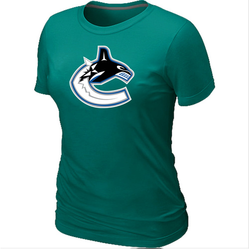 NHL Vancouver Canucks Big & Tall Women's Logo L.Green T-Shirt