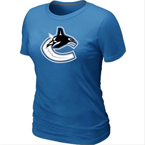 NHL Vancouver Canucks Big & Tall Women's Logo L.blue T-Shirt