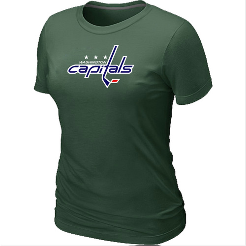 NHL Washington Capitals Big & Tall Women's Logo D.Green T-Shirt