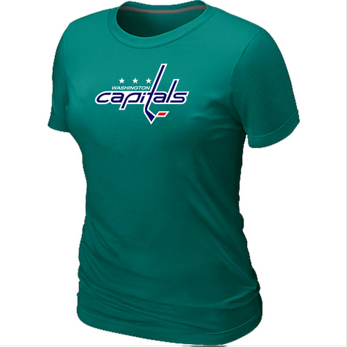 NHL Washington Capitals Big & Tall Women's Logo L.Green T-Shirt