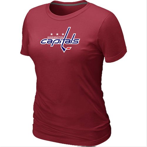 NHL Washington Capitals Big & Tall Women's Logo Red T-Shirt