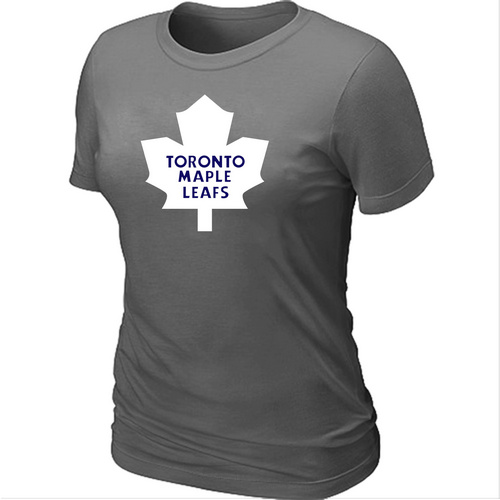 NHLToronto Maple Leafs Big & Tall Women's Logo D.Grey T-Shirt - Click Image to Close