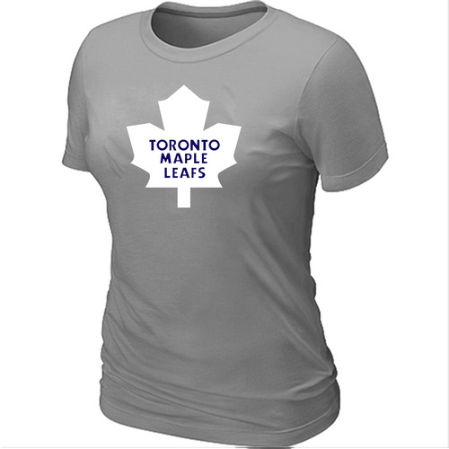 NHLToronto Maple Leafs Big & Tall Women's Logo L.Grey T-Shirt