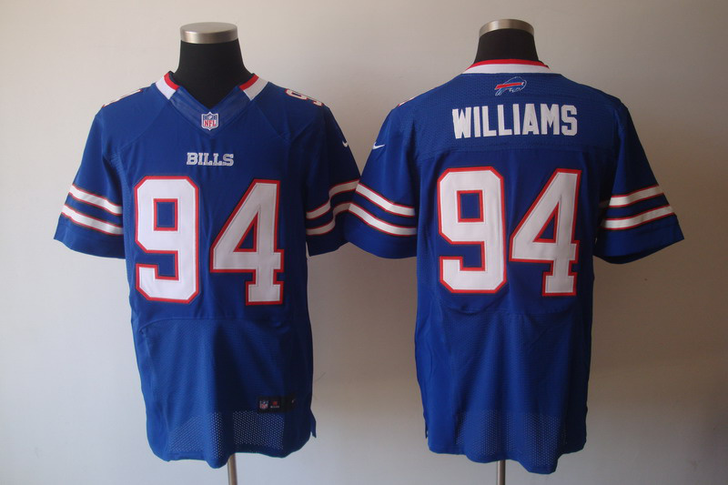 NIKE Bills 94 Williams Blue Elite Jerseys