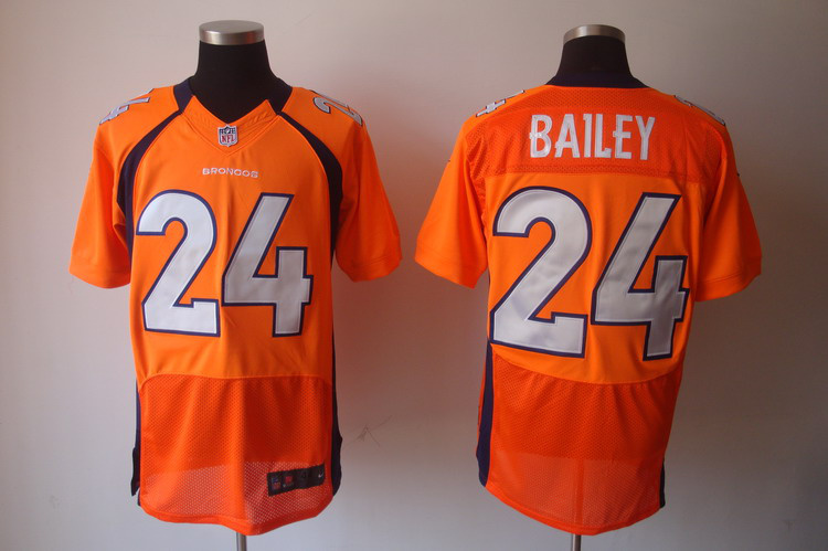 NIKE Broncos 24 BAILEY orange Elite Jerseys