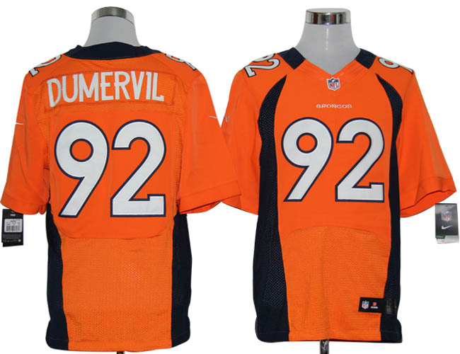 NIKE Broncos 92 Dumervil Orange Elite Jerseys