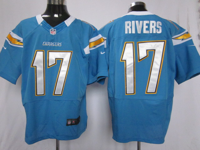 Nike Chargers 17 RIVERS sky blue Elite Jersey