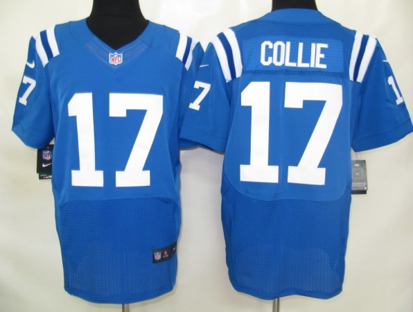 NIKE Colts 17 COLLIE blue Elite Jerseys