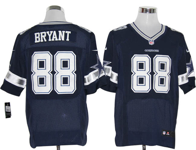 Nike Cowboys 88 Dez Bryant Blue Elite Jersey