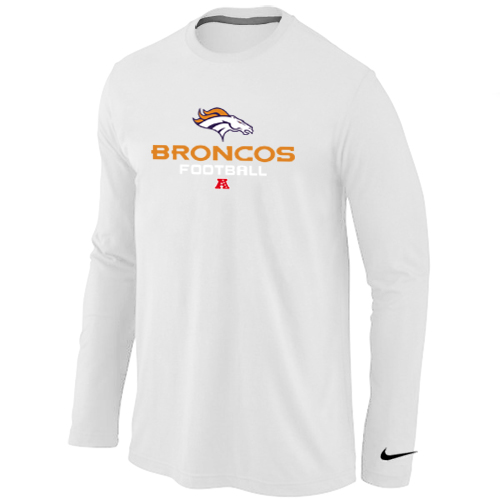 NIKE Denver Broncos Critical Victory Long Sleeve T-Shirt White
