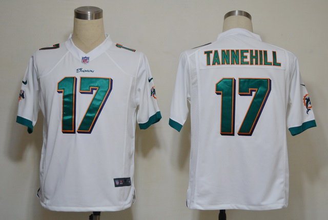 NIKE Dolphins 17 Tannehill White Game Jersey