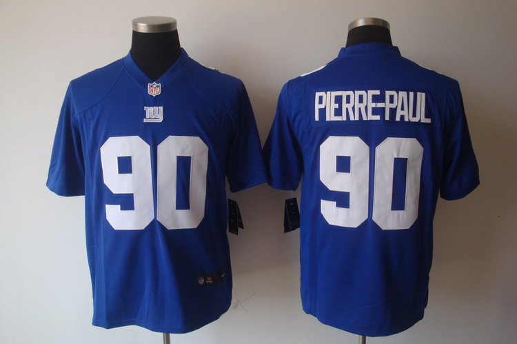 NIKE Giants 90 PIERRE-PAUL blue Game Jerseys