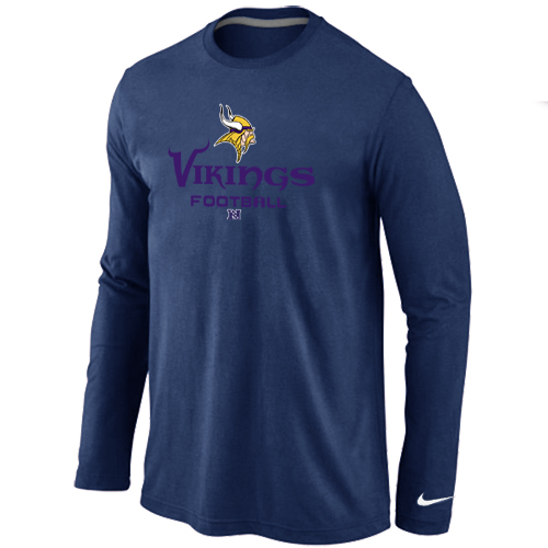NIKE Minnesota Vikings Critical Victory Long Sleeve T-Shirt D.Blue