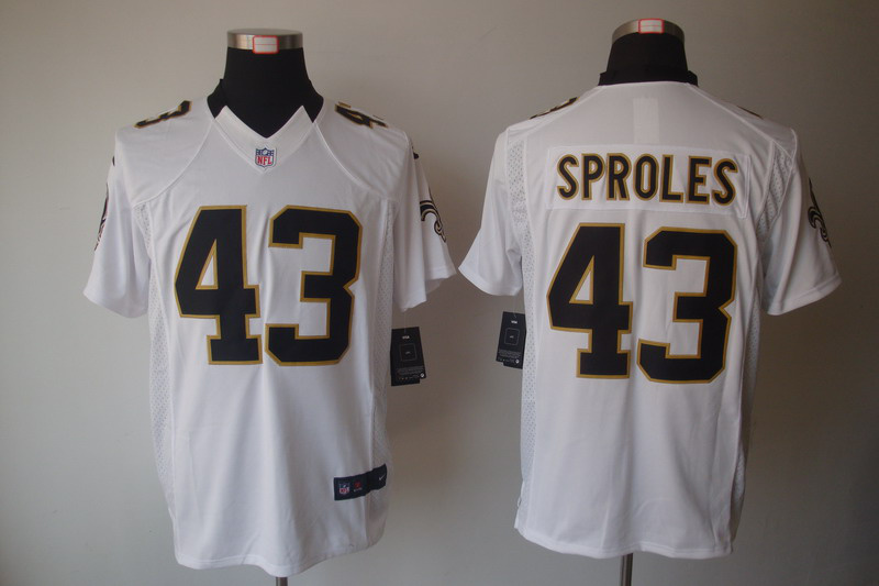 NIKE New Orleans Saints 43 SPROLES White Limited Jersey