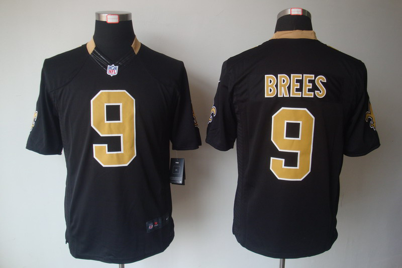 NIKE New Orleans Saints 9 BREES Black Limited Jersey