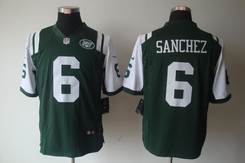 NIKE New York Jets 6 SANCHEZ Green Limited Jersey