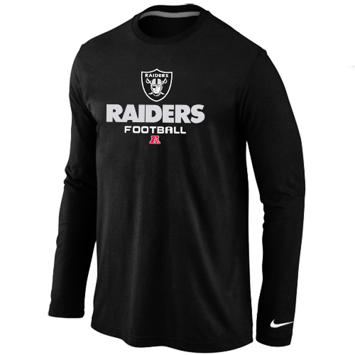 NIKE Oakland Raiders Critical Victory Long Sleeve T-Shirt Black