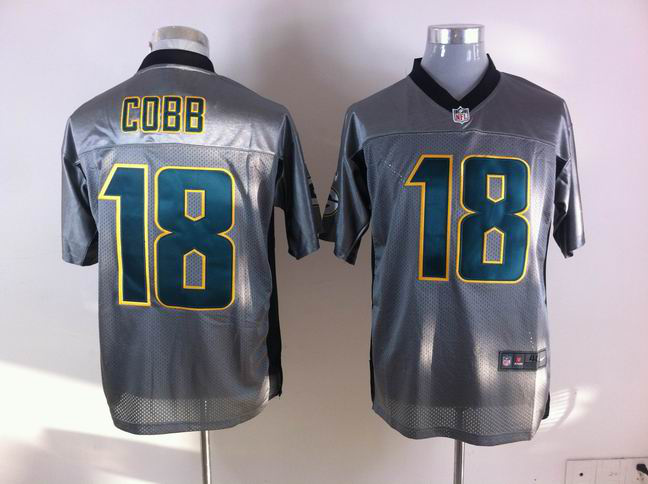 NIKE Packers 18 COBB Grey Elite Jerseys