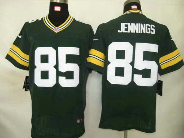 NIKE Packers 85 Jennings green Elite Jerseys