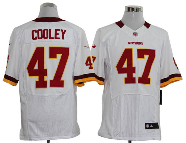 NIKE Redskins 47 COOLEY white Elite Jerseys - Click Image to Close