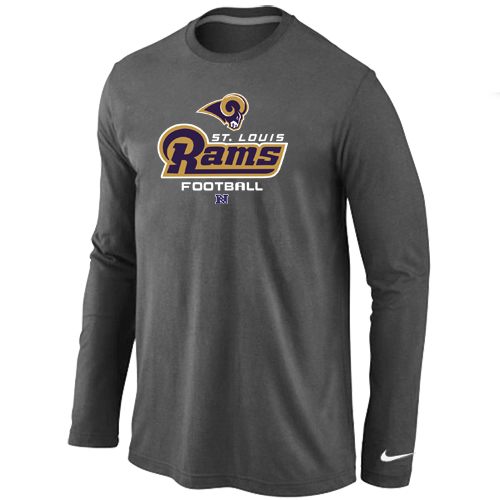 NIKE St.Louis Rams Critical Victory Long Sleeve T-Shirt D.Grey