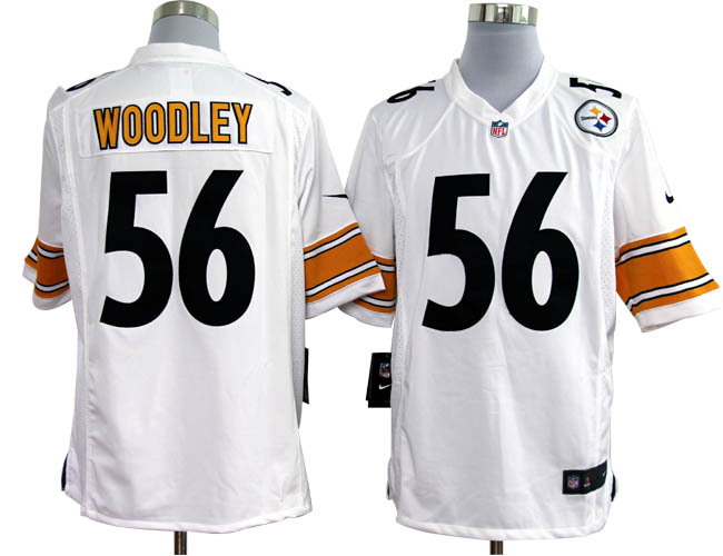 NIKE Steelers 56 LaMarr Woodley white Game jerseys