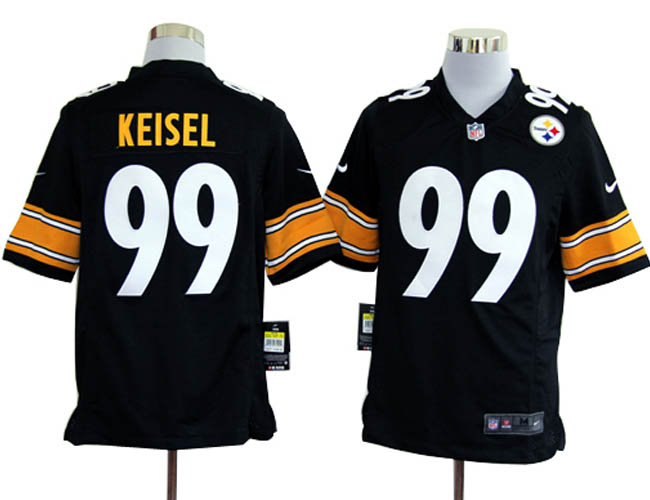 NIKE Steelers 99 KEISEL black Game Jerseys