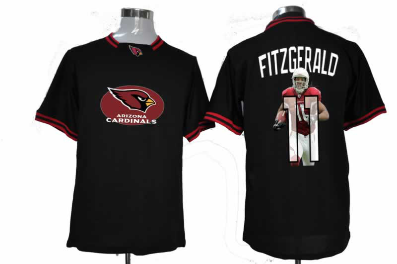 NIKE TEAM ALL-STAR Arizona Cardinals 11 Fitzgerald Black Jerseys
