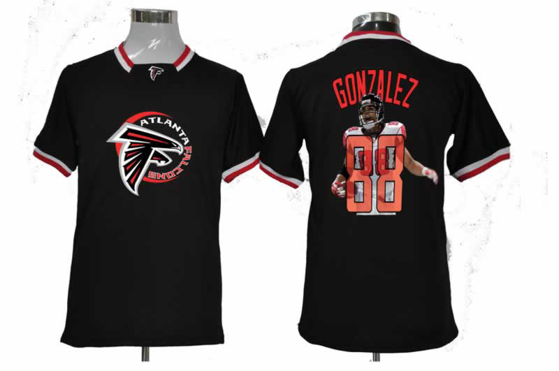 NIKE TEAM ALL-STAR Atlanta Falcons 88 Gonzalez Black Jerseys