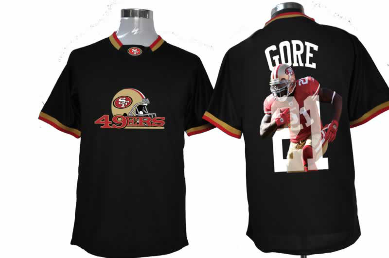 NIKE TEAM ALL-STAR San Francisco 49ers 21 Gore Black Jerseys - Click Image to Close