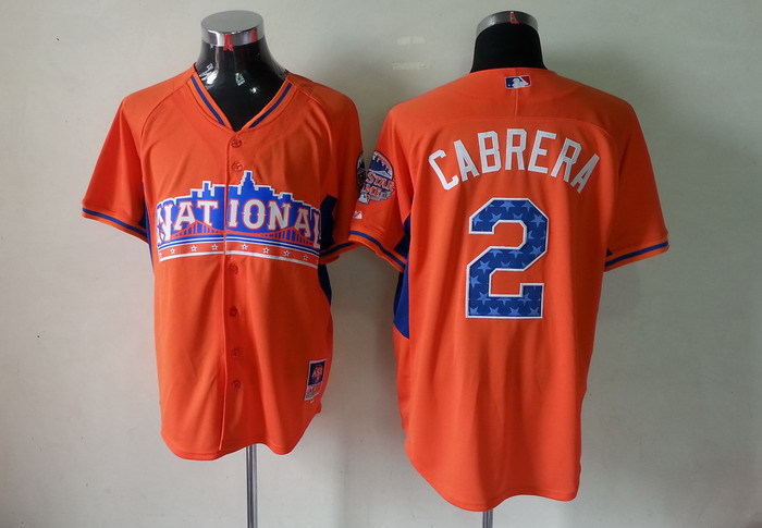 National League 2 Cabrera orange 2013 All Star Jerseys
