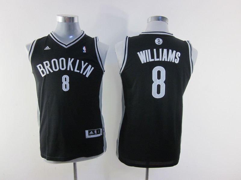 Nets 8 Williams Black New Fabric Youth Jersey