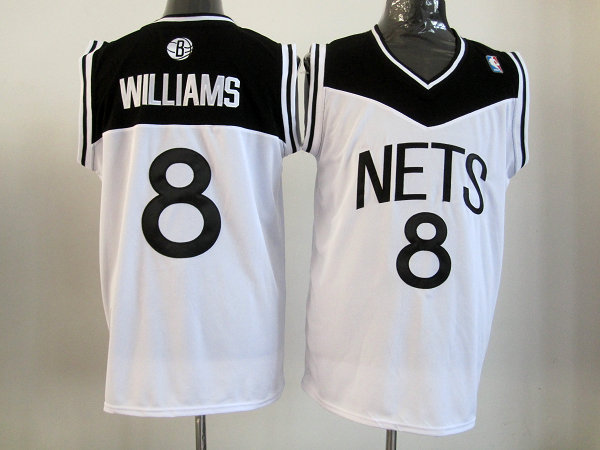 Nets 8 Williams White New Jerseys