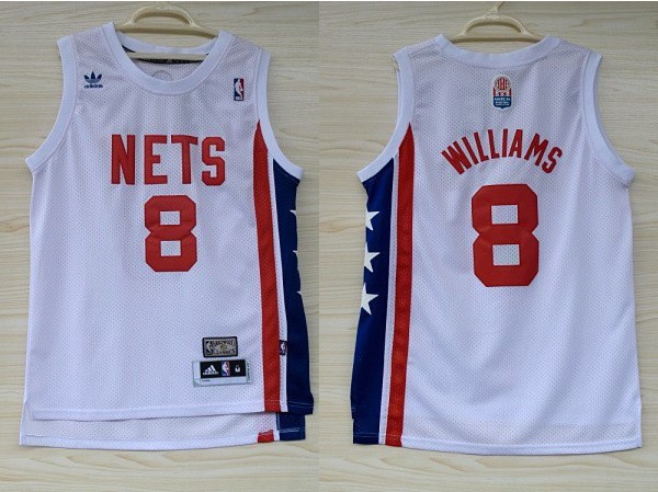 Nets 8 Williams White Swingman Jerseys