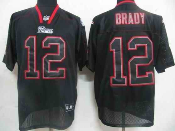 New England Patriots 12 Tom Brady black field shadow Jerseys