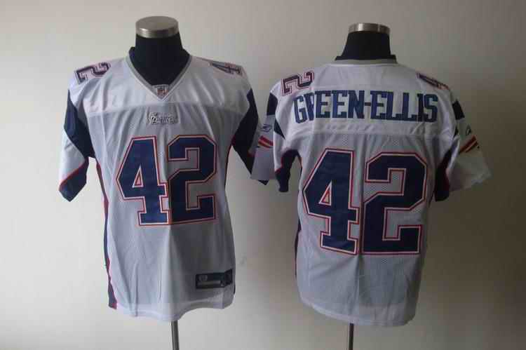 New England Patriots 42 Gveen-Ellis white Jerseys