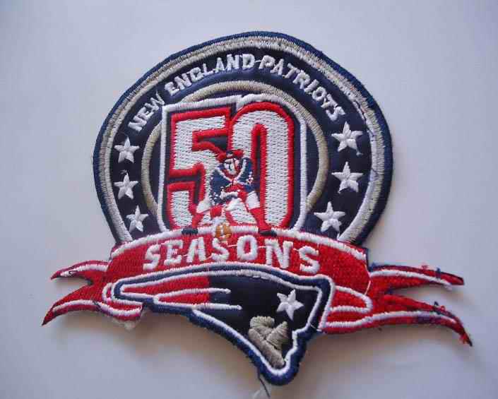New England Patriots 50th patch