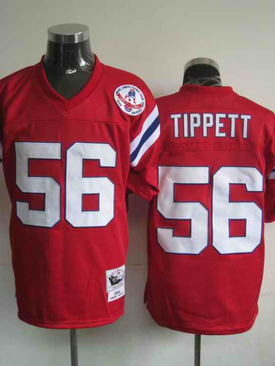 New England Patriots 56 Tippett red Jerseys
