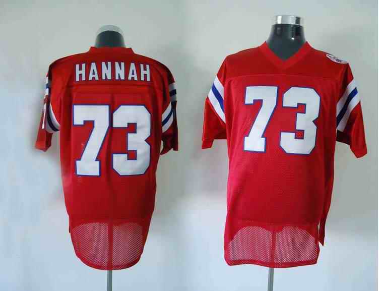 New England Patriots 73 John Hannah red Jerseys