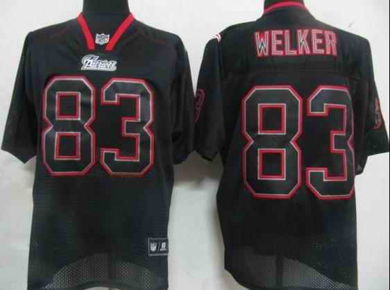 New England Patriots 83 Welker black field shadow Jerseys