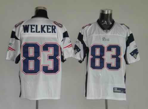 New England Patriots 83 Wes Welker White Jerseys