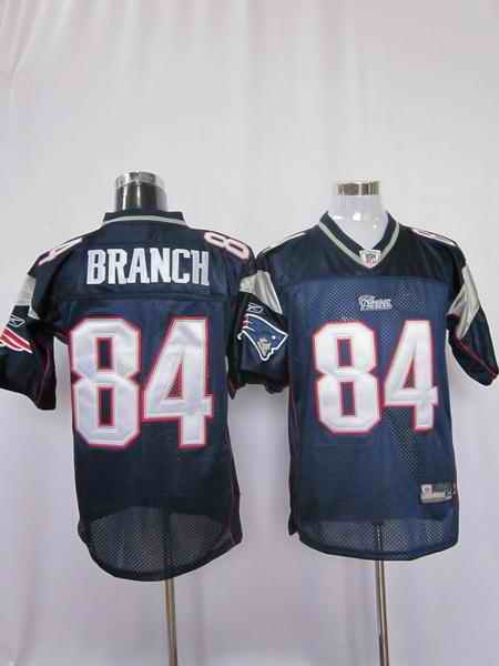 New England Patriots 84 Branch blue Jerseys