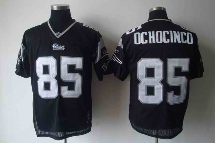 New England Patriots 85 Ochocinco black Jerseys
